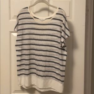 CAbi Striped oversized top